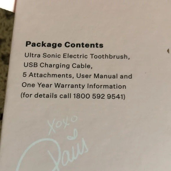 Paris Hilton Pink Ultra Sonic Toothbrush Set NIB - Picture 7 of 8